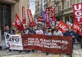 Manifestación del 1 de Mayo de 2024 en Cartagena, en imágenes