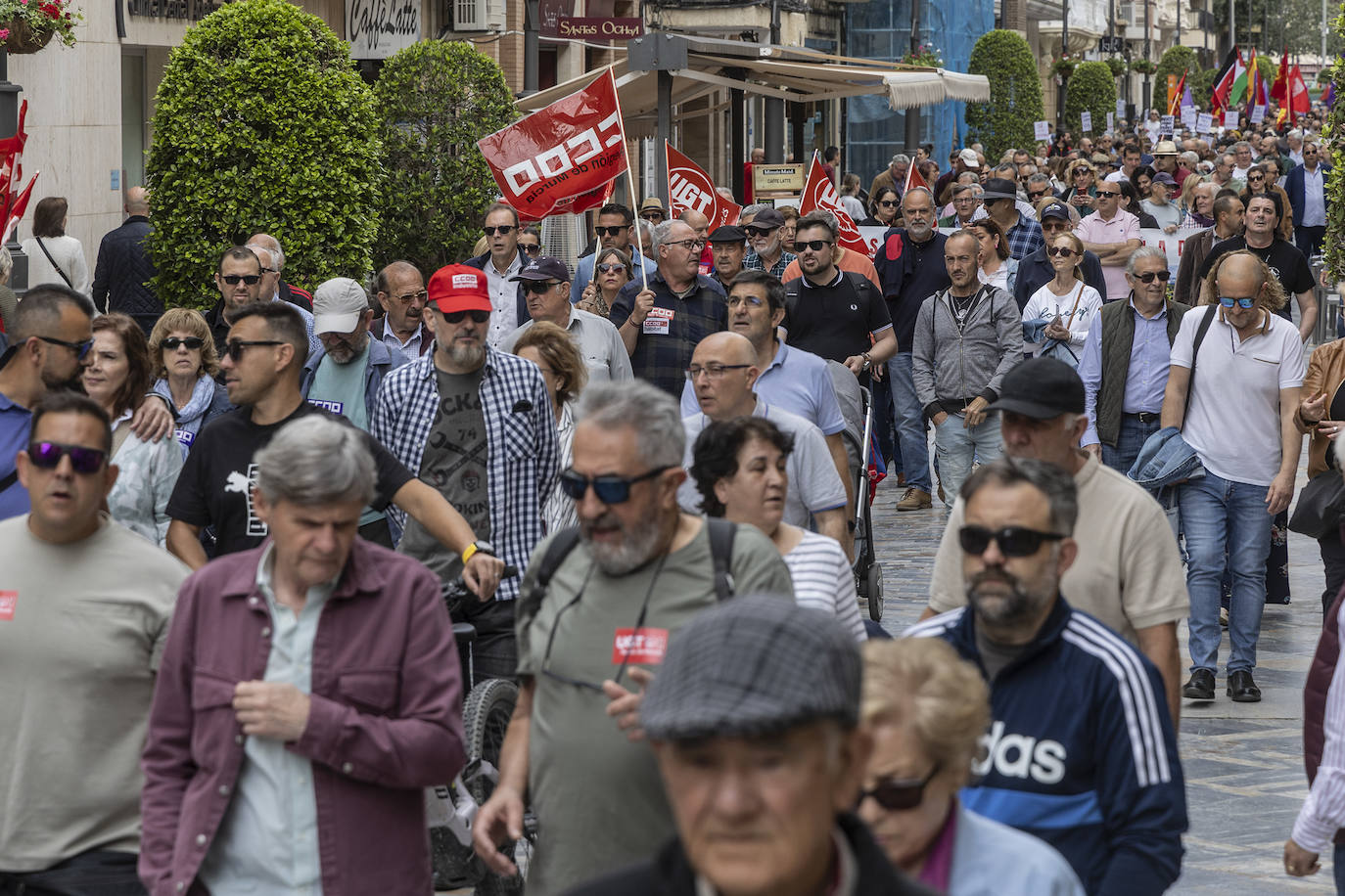 Manifestación del 1 de Mayo de 2024 en Cartagena, en imágenes