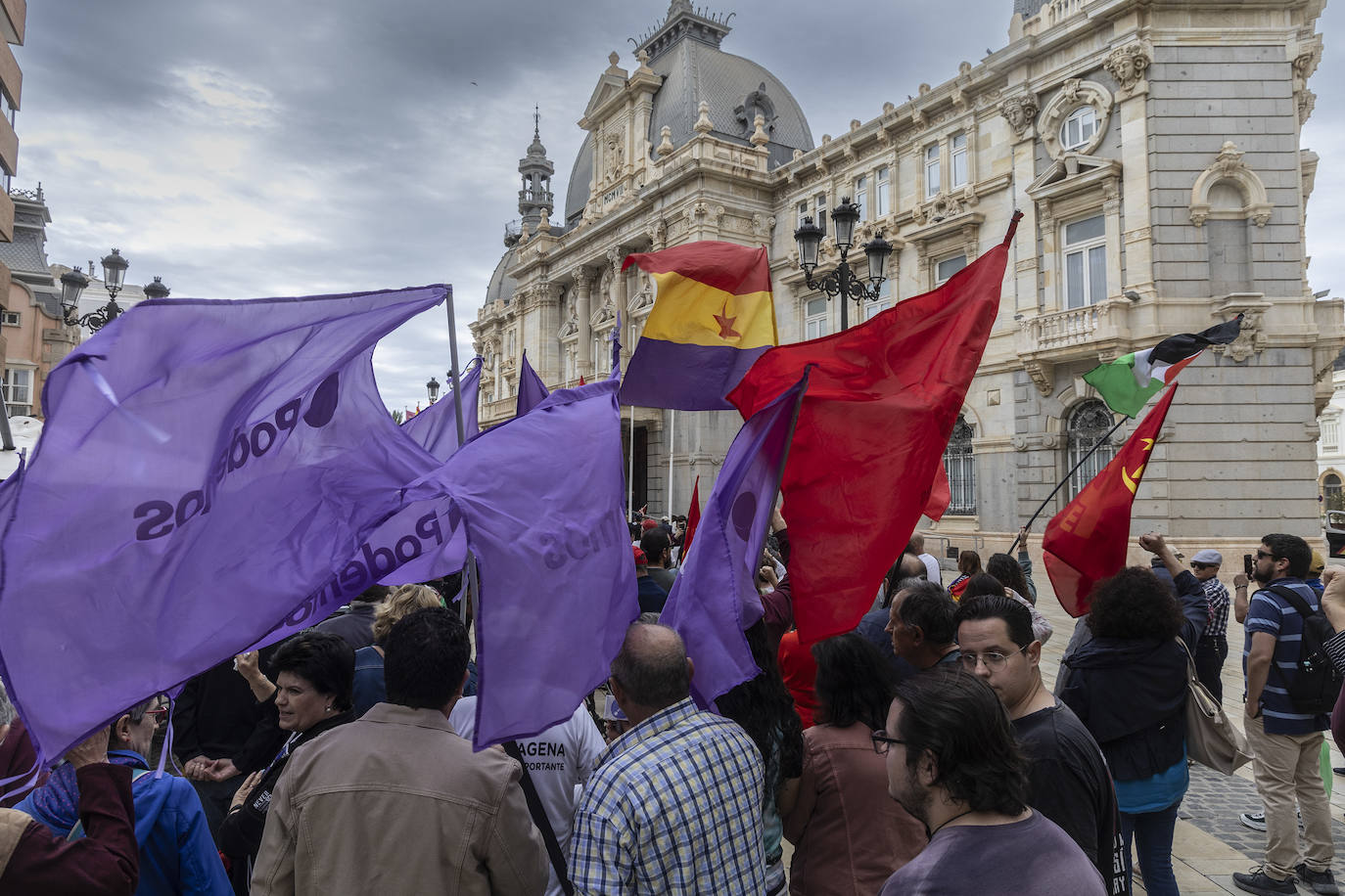 Manifestación del 1 de Mayo de 2024 en Cartagena, en imágenes