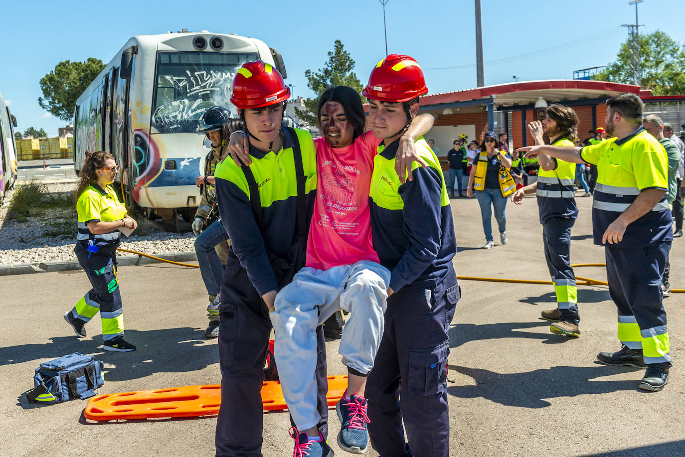 Simulacro de atentado en Murcia, en imágenes