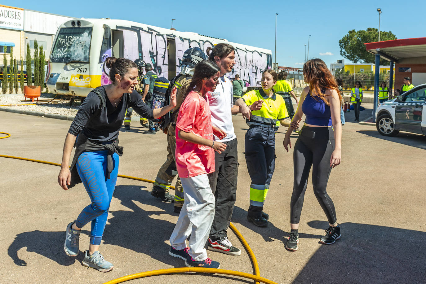 Simulacro de atentado en Murcia, en imágenes