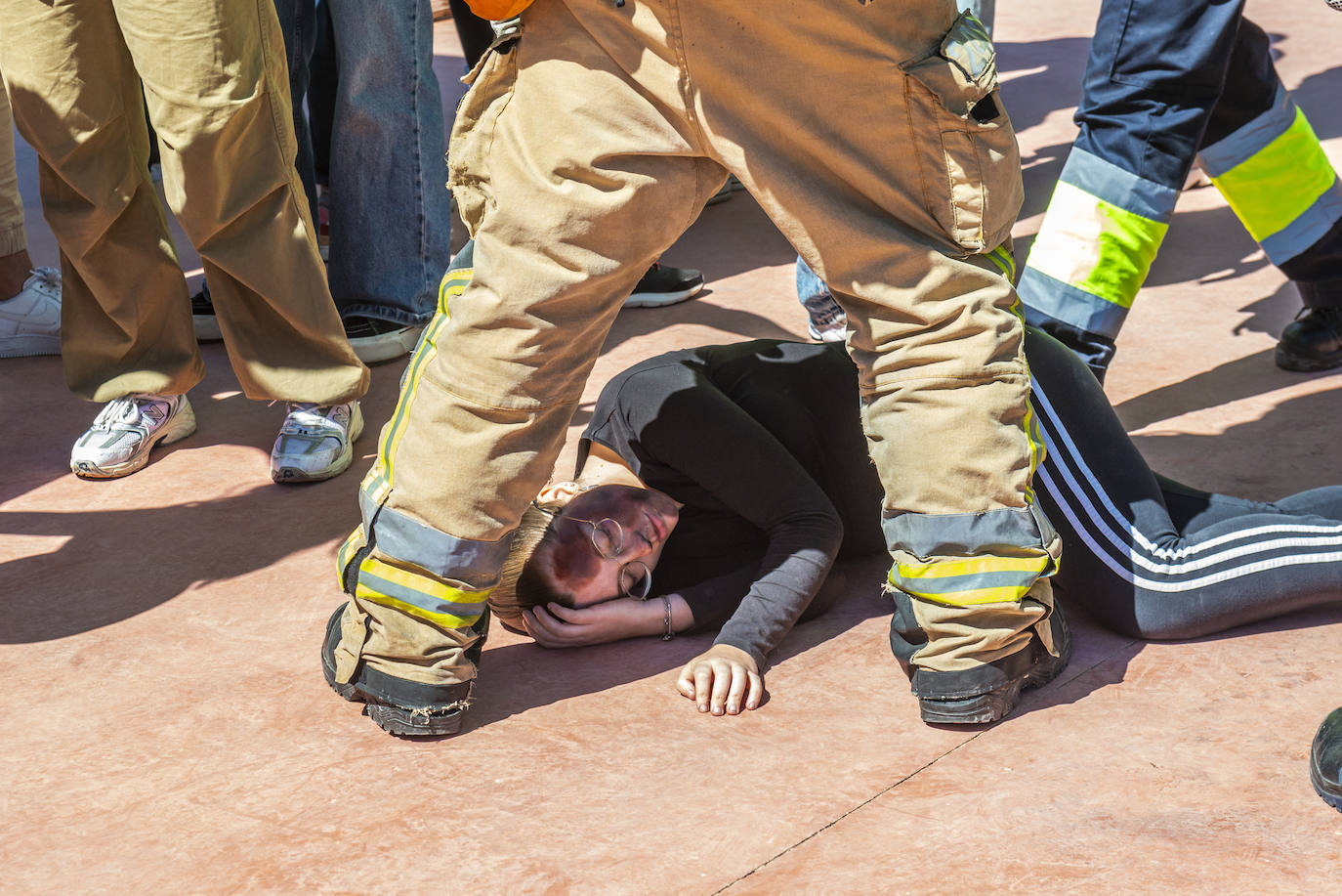 Simulacro de atentado en Murcia, en imágenes