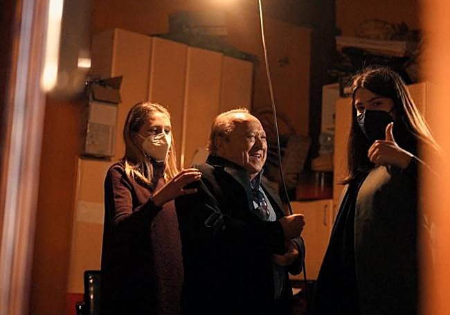 En 2021. Fernando Esteso, durante el rodaje de 'Laberinto de sombras'.