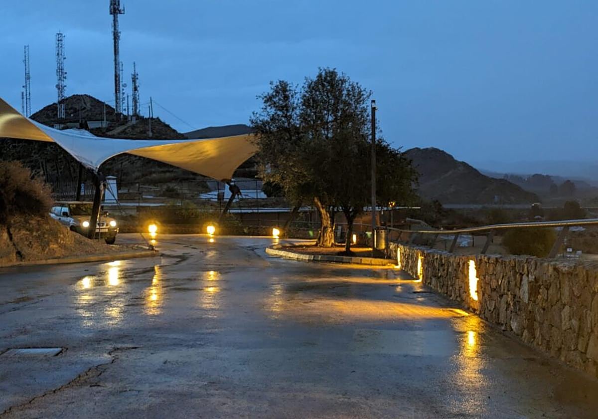 Nueva iluminación del castillo.