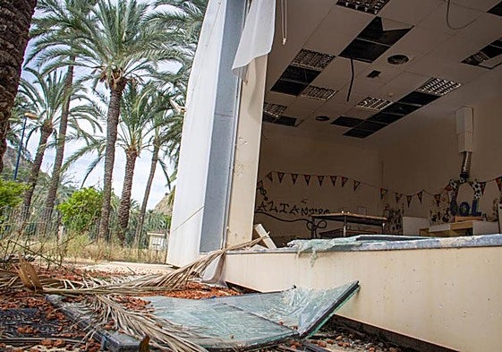 Estado en el que se encuentra la sede del Centro Oriol en el Palmeral.