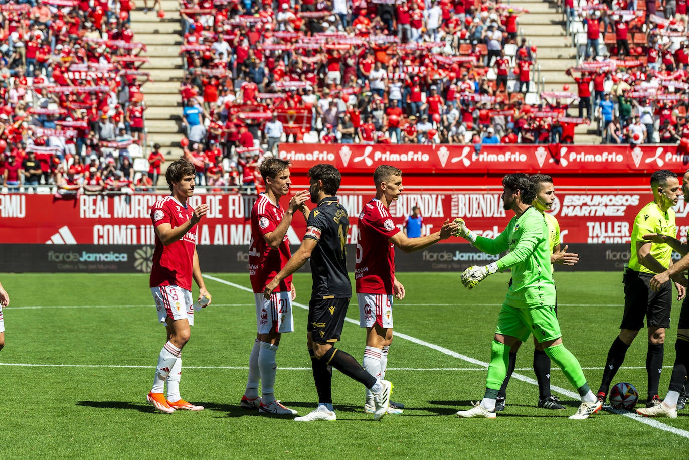 La derrota del Real Murcia frente al Castellón, en imágenes