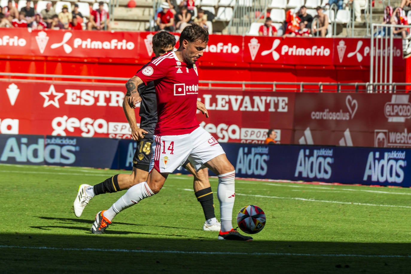 La derrota del Real Murcia frente al Castellón, en imágenes