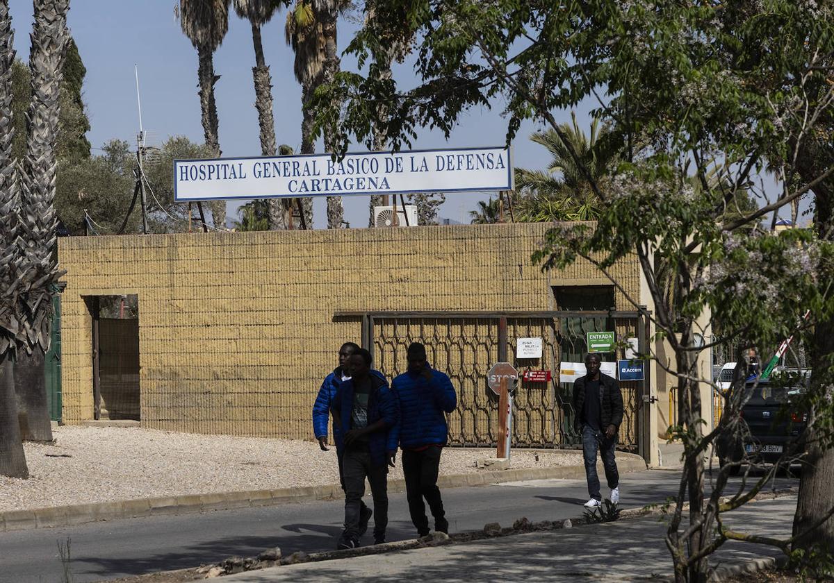 Imagen de archivo del campamento del Hospital Naval.