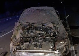 El estado del coche tras el impacto.