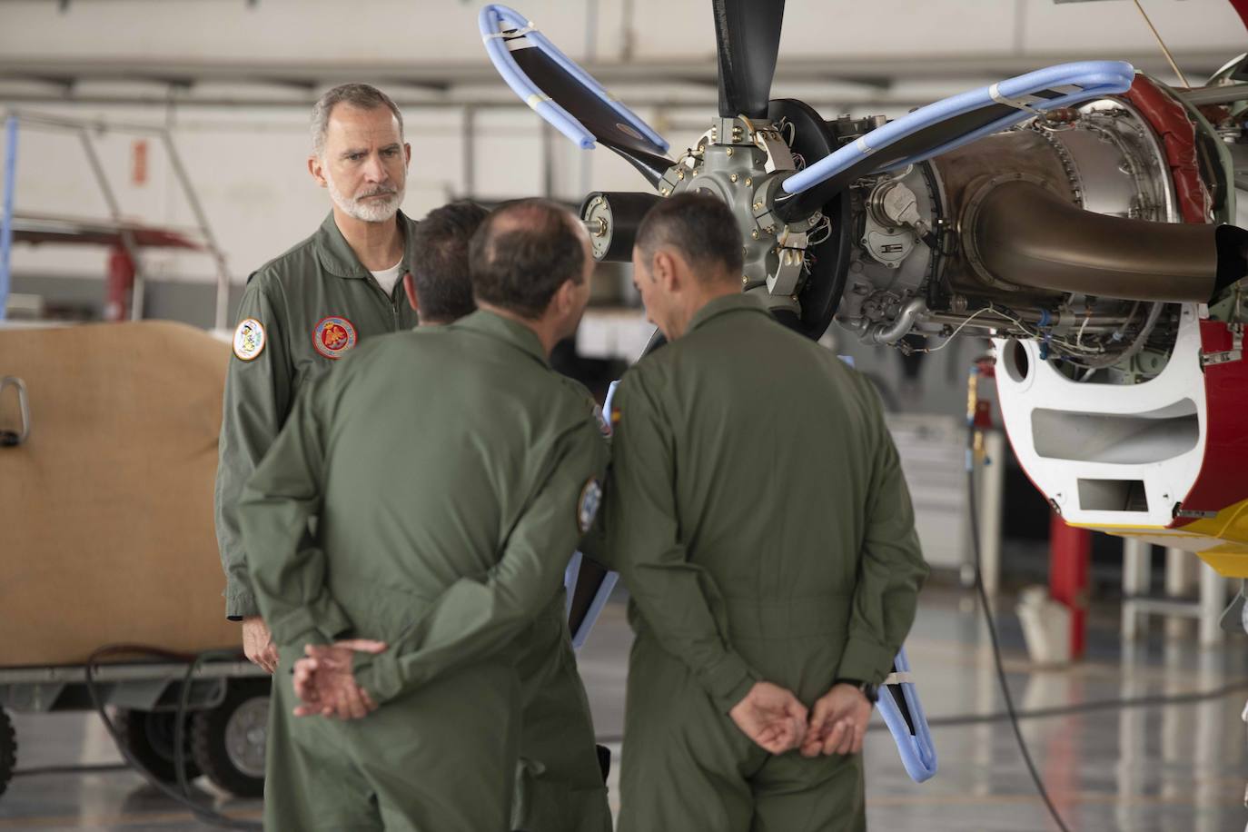 La visita del Rey Felipe VI a la Academia General del Aire, en imágenes