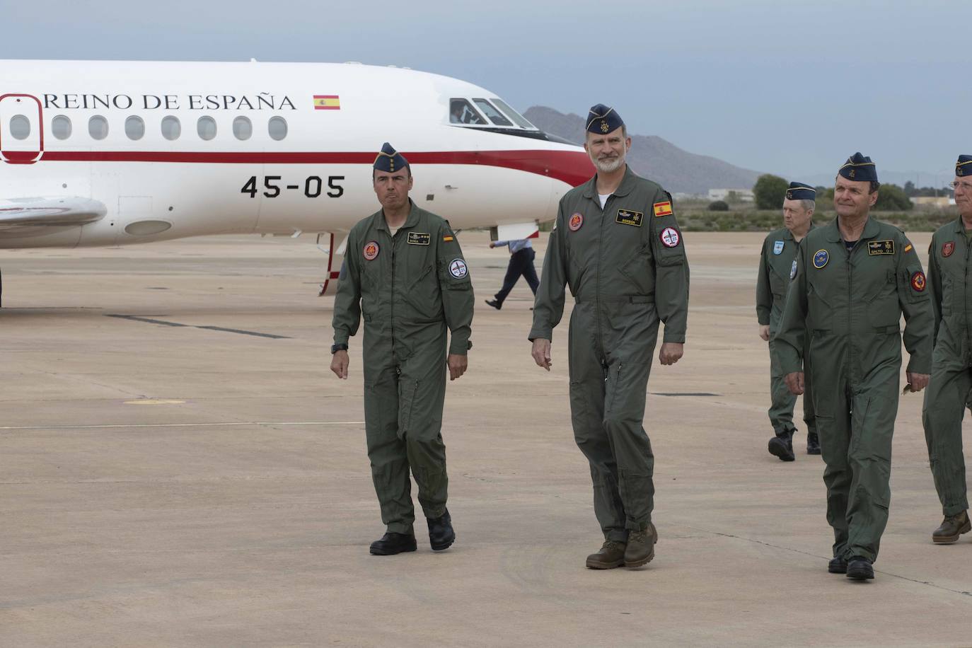 La visita del Rey Felipe VI a la Academia General del Aire, en imágenes