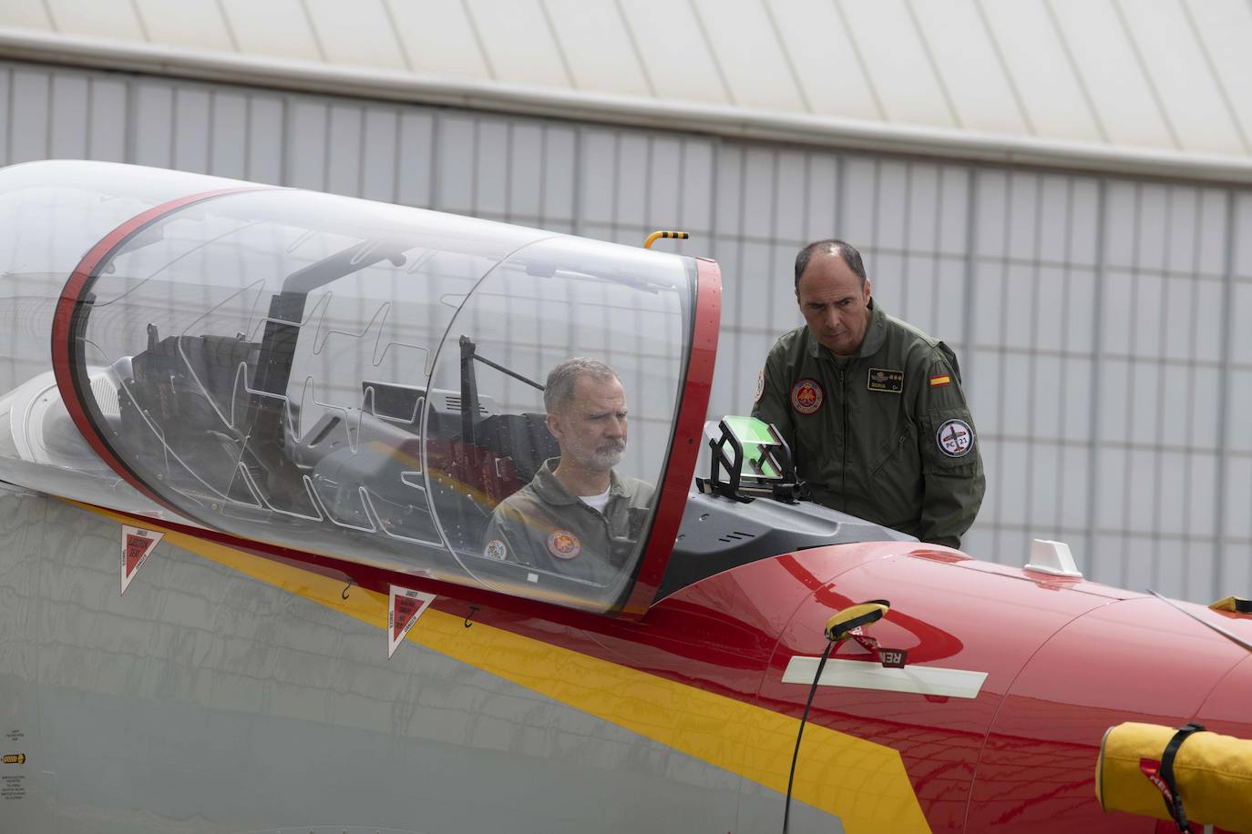 La visita del Rey Felipe VI a la Academia General del Aire, en imágenes