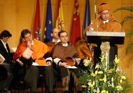 Antonio Ferández Alba, en Cartagena, cuando fue nombrado doctor 'honoris causa' por la UPCT.