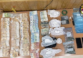 Objetos requisados en la operación.