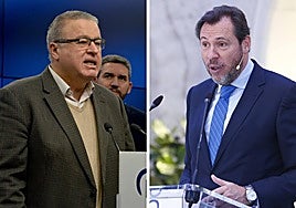 Francisco Bernabé y Óscar Puente, en sendas imágenes de archivo.