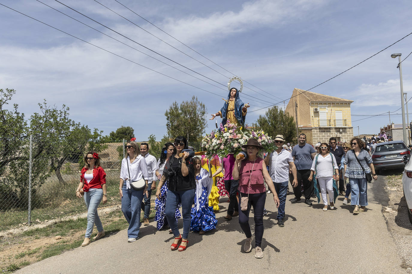 Las imágenes de la romería de la Virgen Dolorosa de La Muela en Galifa