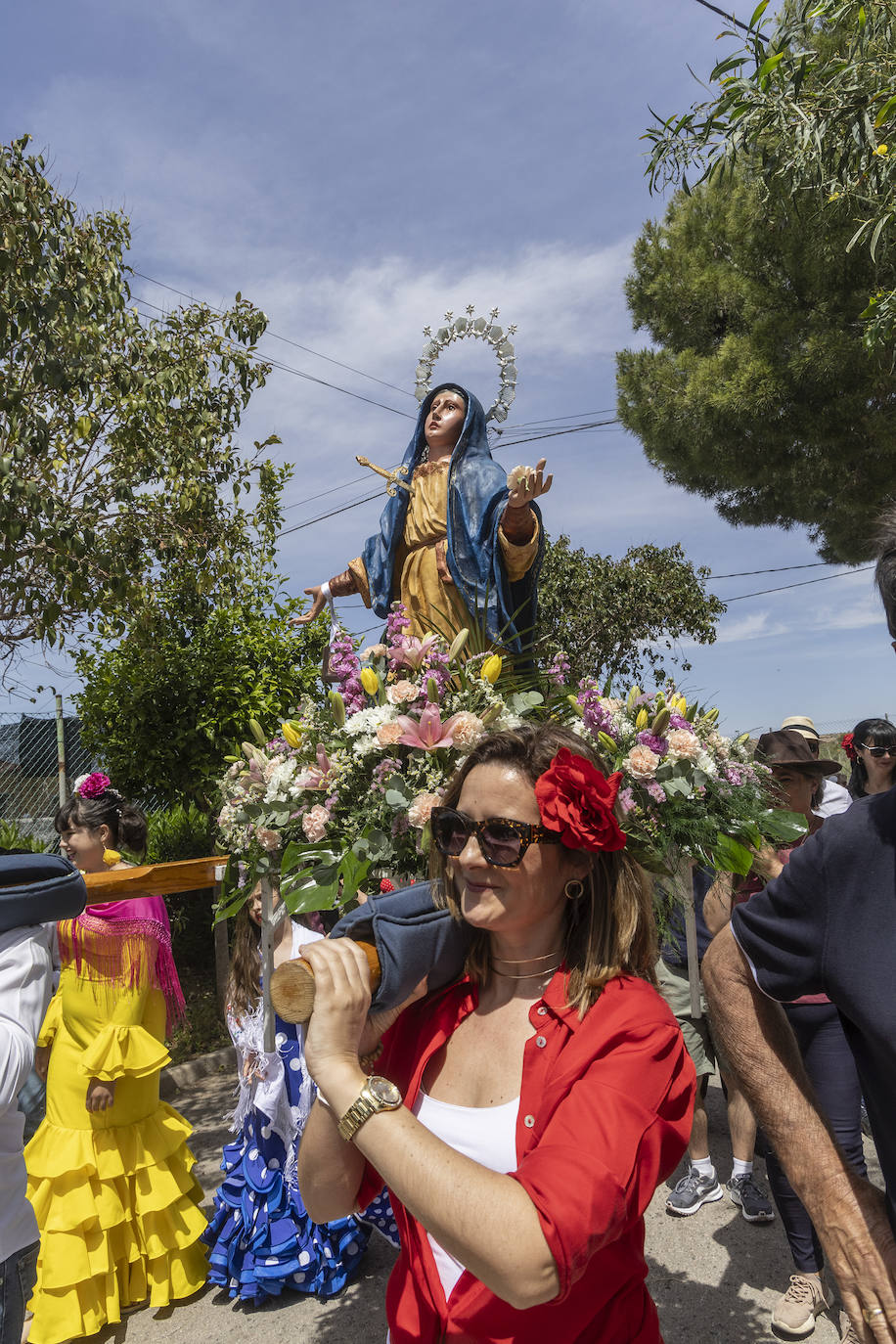 Las imágenes de la romería de la Virgen Dolorosa de La Muela en Galifa