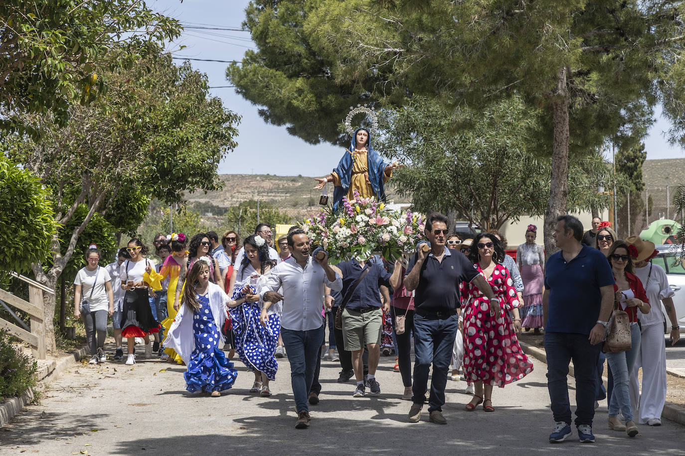 Las imágenes de la romería de la Virgen Dolorosa de La Muela en Galifa