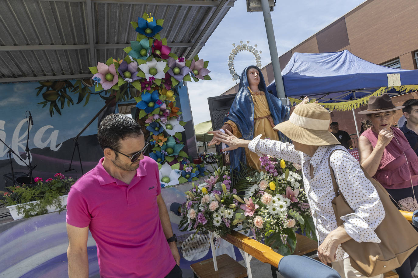 Las imágenes de la romería de la Virgen Dolorosa de La Muela en Galifa