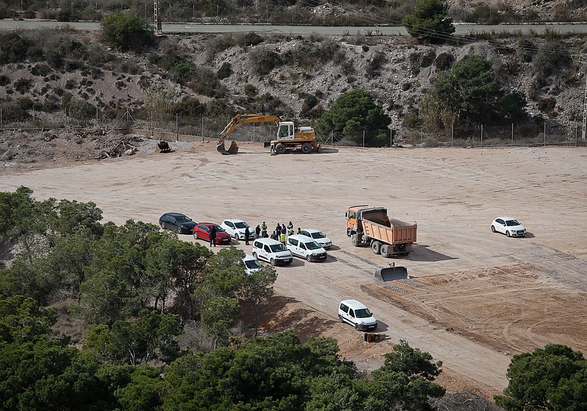 Fotos de los terenos en obras realizada hace dos meses.