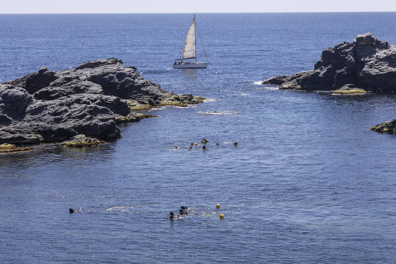 Prácticas de buceo en Cabo de Palos, en imágenes