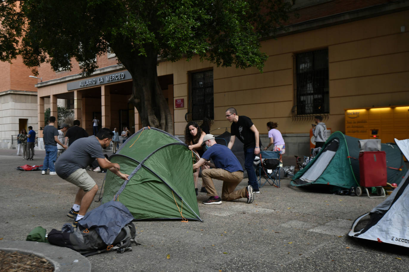 Las imágenes de la acampada de estudiantes de la UMU a favor de Palestina