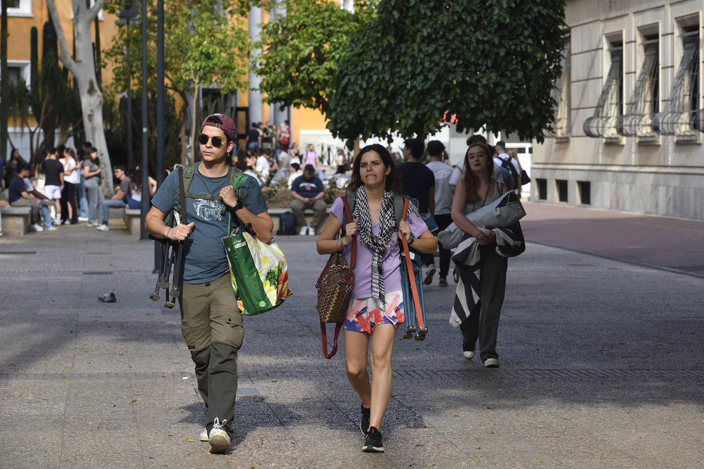 Las imágenes de la acampada de estudiantes de la UMU a favor de Palestina