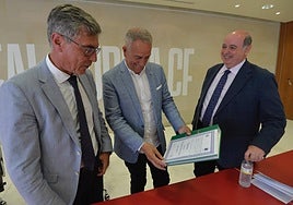 Higinio Pérez, Felipe Moreno y Rafael Marras, en una imagen de archivo.