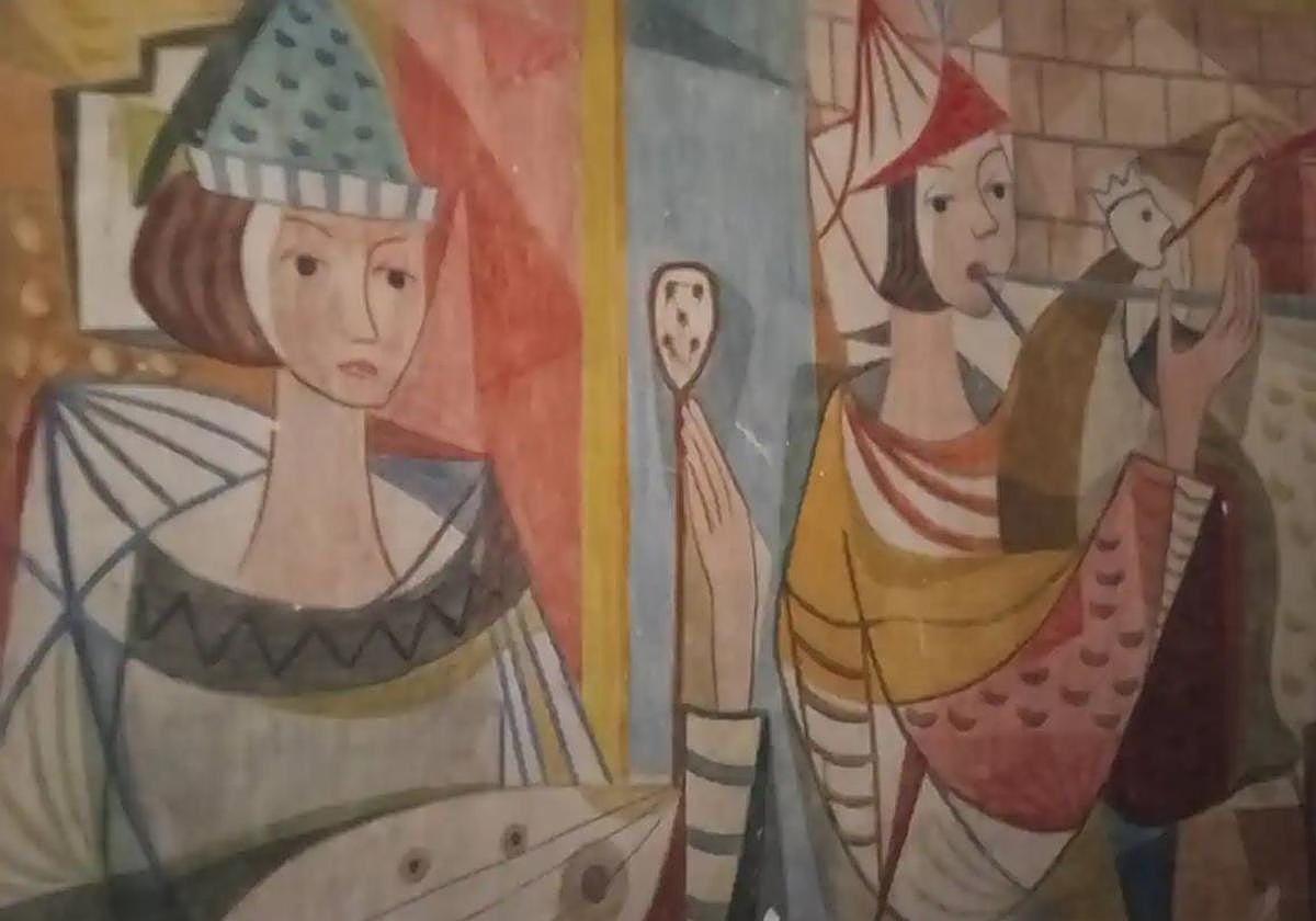 El pladur salvó dos murales históricos