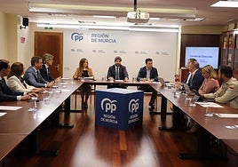 Comité de Dirección del PP de la Región, este lunes.