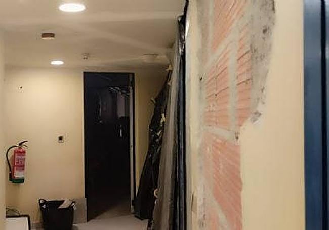 Una de las zonas en obras.