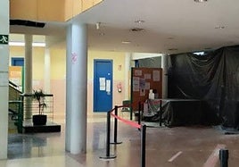 Obras en el centro de salud.