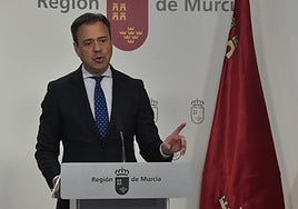 Marcos Ortuño, este jueves, en rueda de prensa.