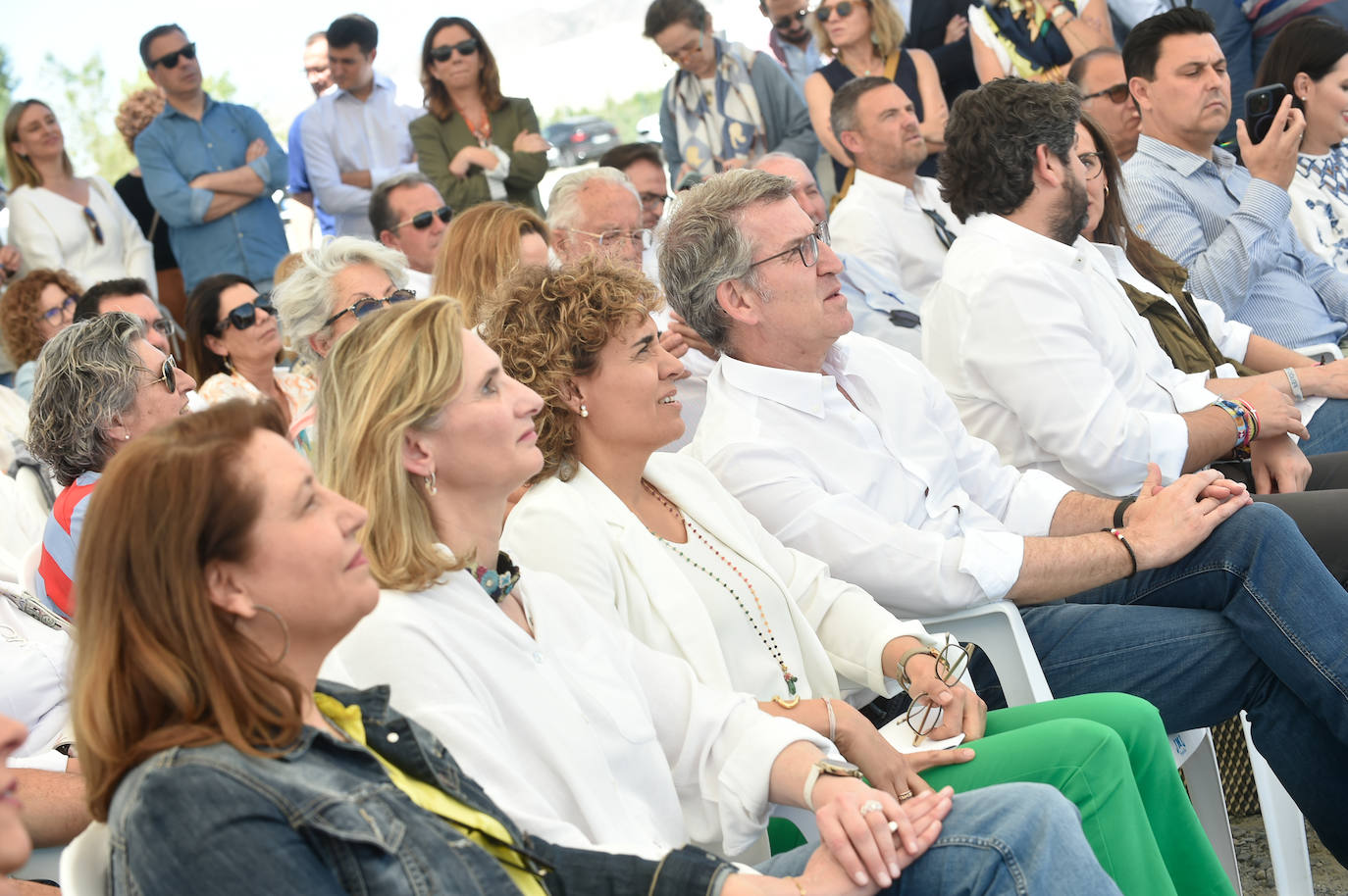 La visita de Núñez Feijóo a Cieza, en imágenes