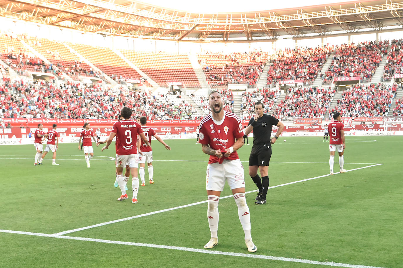 El empate del Real Murcia frente al Mérida, en imágenes