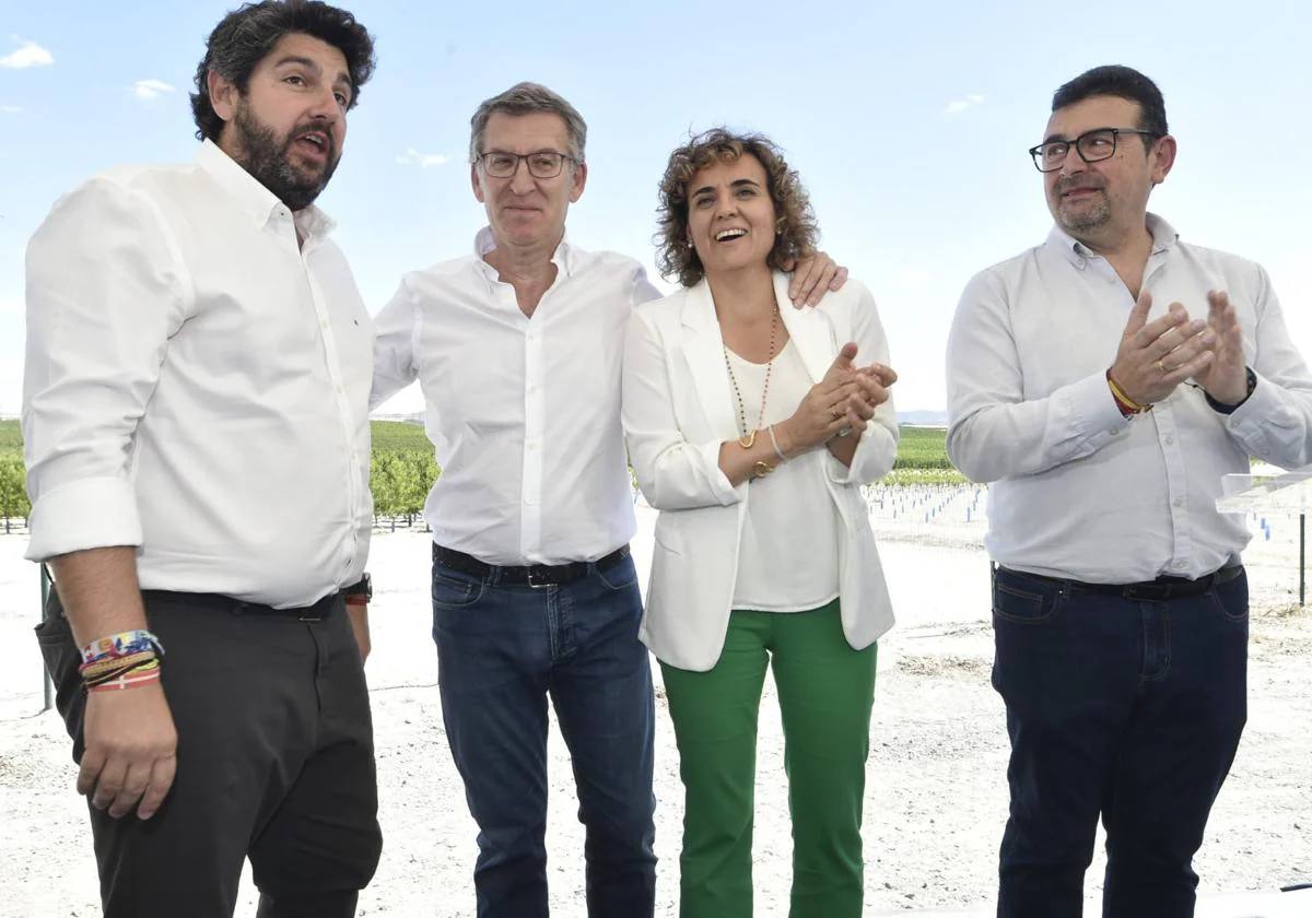 La visita de Núñez Feijóo a Cieza, en imágenes