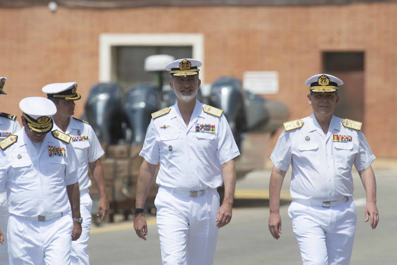 La visita del Rey Felipe VI a la Fuerza de Acción Marítima en Cartagena, en imágenes