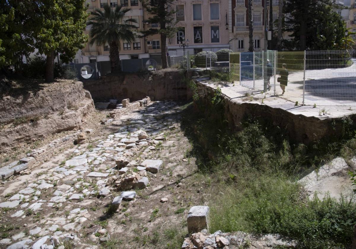 El Decumano Máximo de Cartagena espera financiación para ser excavado