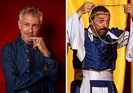 El cantante Sergio Dalma. Pepón Nieto en escena.