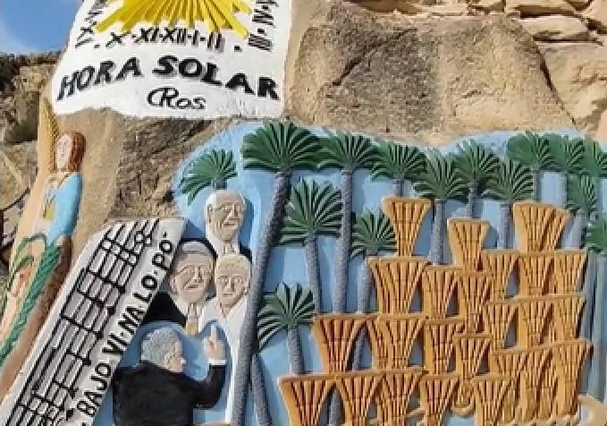 Uno de los conjuntos escultóricos de la zona.