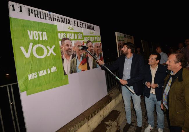 Antelo, Pancorbo y Gestoso, en el arranque de Vox.