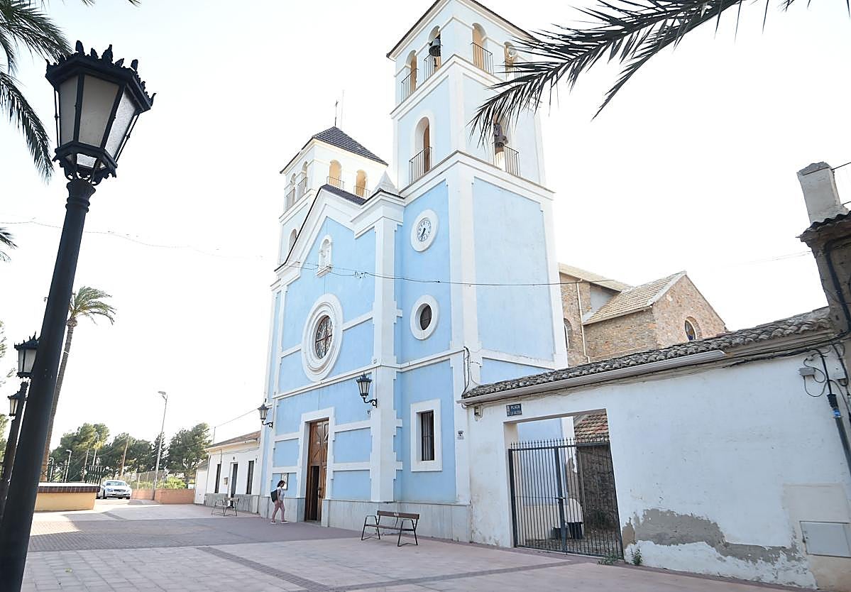 La iglesia Nuestra Señora de la Encarnación, objetivo del cambio de lindes entre Churra y El Puntal.