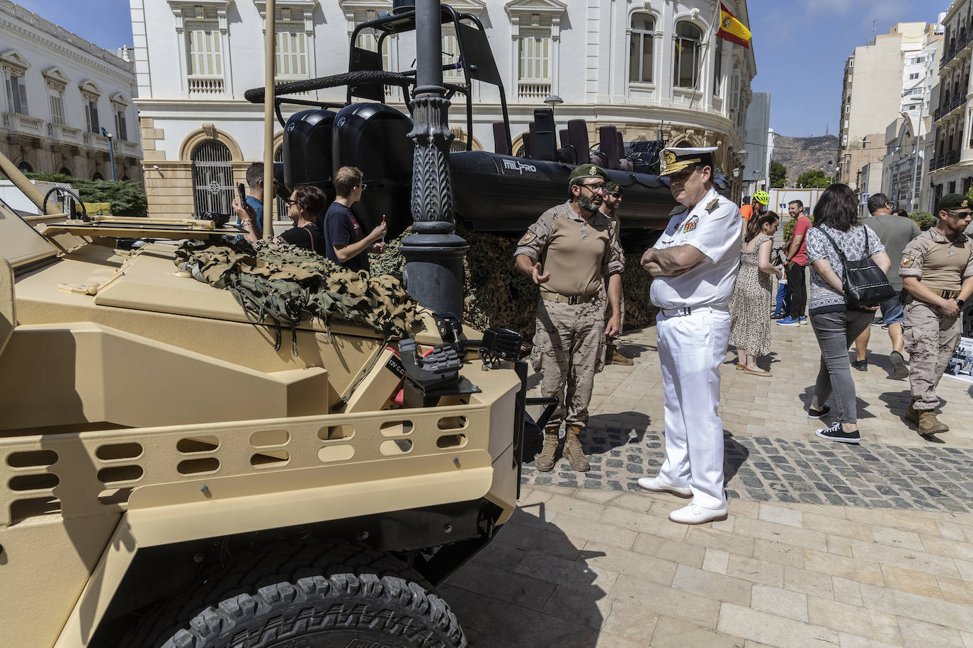 El Día de las Fuerzas Armadas este sábado en Cartagena, en imágenes