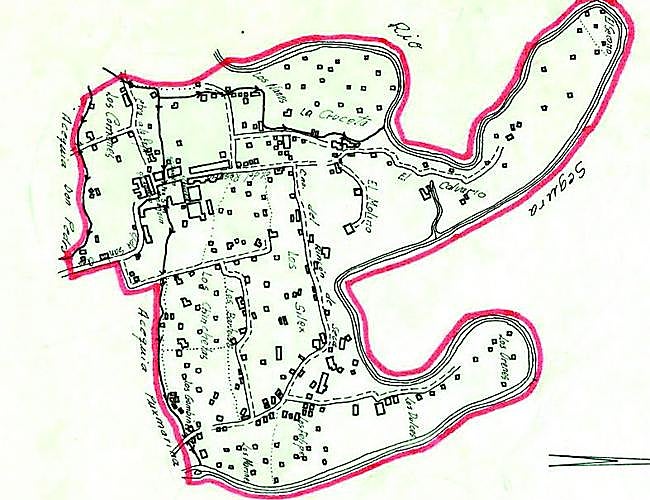 Límites sobre el papel cebolla, hecho a mano en 1970, de la pedanía de Rincón de Seca.