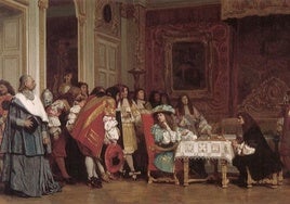 Luis XIV desayunando con Molière (Desconocido)