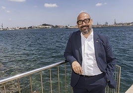 Jordi Cañas, cabeza de lista de Ciudadanos en las elecciones europeas, este martes en Cartagena.