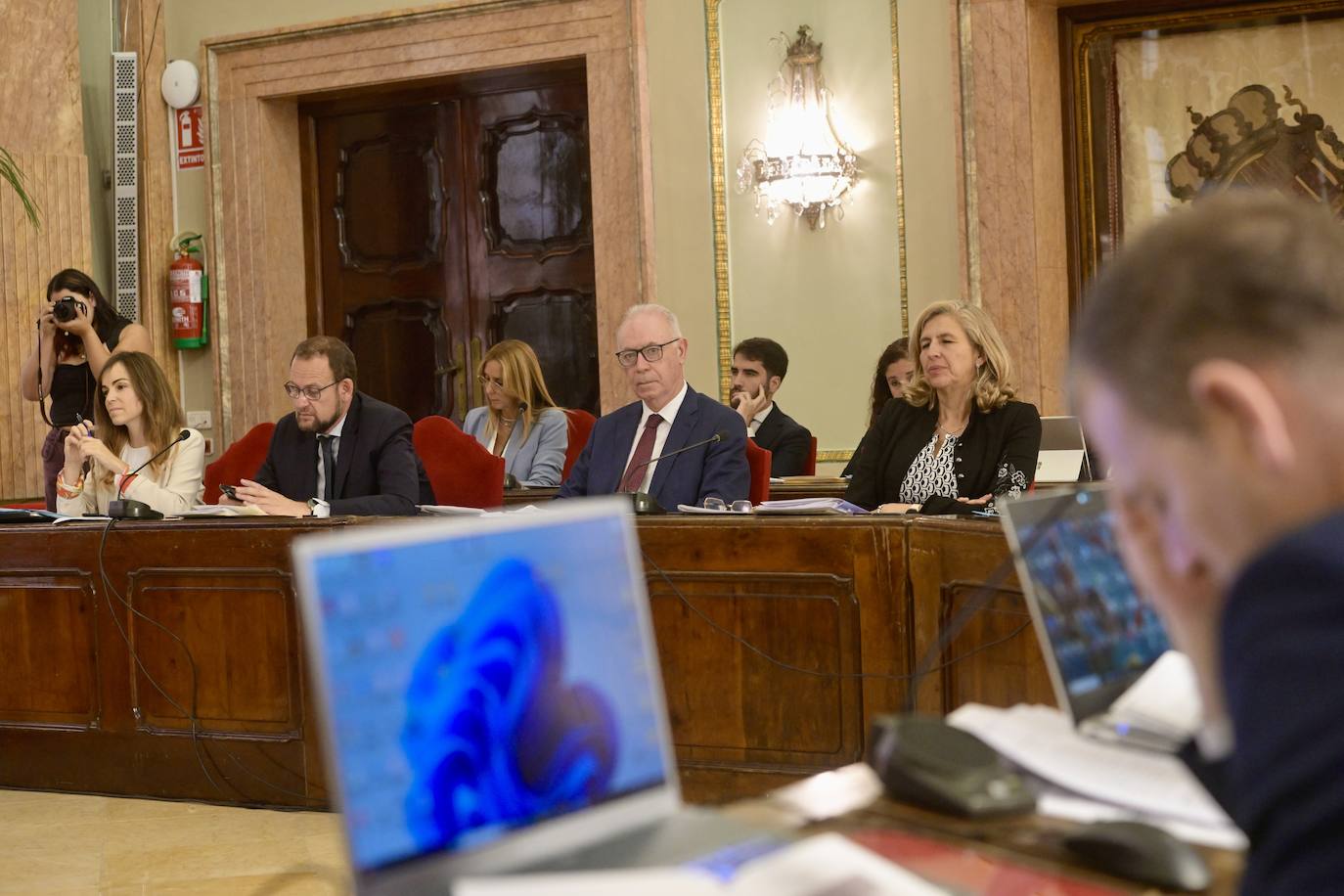 El Pleno del Ayuntamiento de Murcia, en imágenes