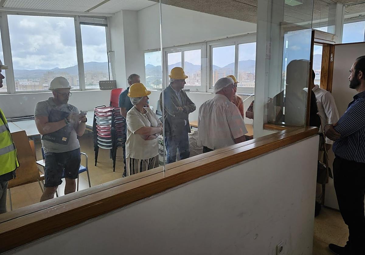 Visita a las obras de la UNED del director general de Universidades.