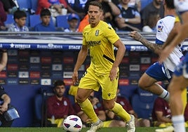Iván Calero, en el partido contra el Espanyol.