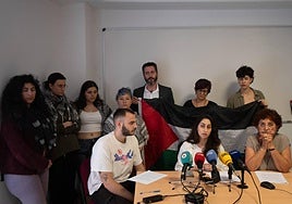 Rueda de prensa de la Red Universitaria por Palestina en la UMU.
